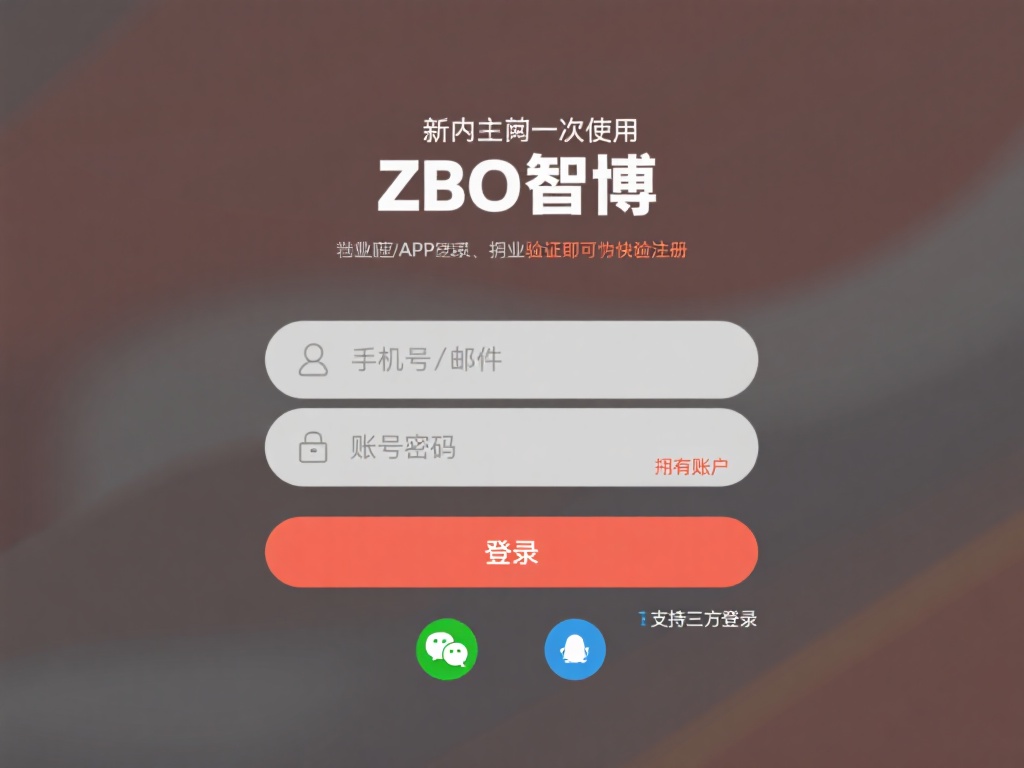 _新用户初次使用ZBO智博APP时，首先要完成注册